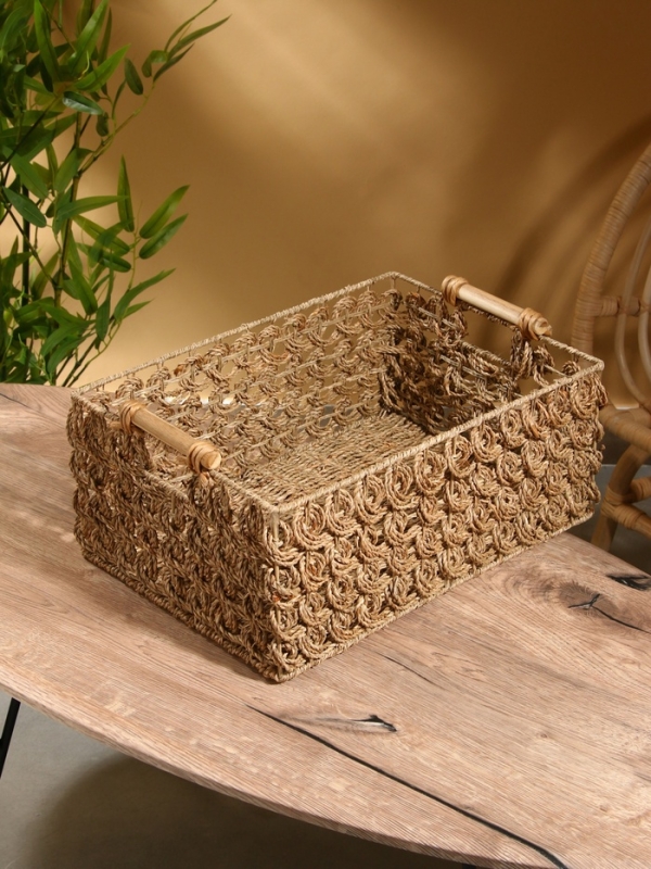 Корзина плетеная 46х31х20 см, сиграсс