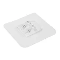 Держатель с клейкой поверхностью ТУНДРА, 60х60 мм, набор 6 шт