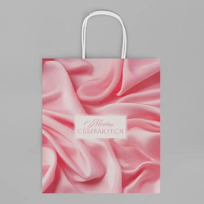 Пакет подарочный крафтовый, упаковка, «Мечты», 22 х 25 х 12 см Пакет подарочный крафтовый, упаковка, «Мечты», 22 х 25 х 12 см
