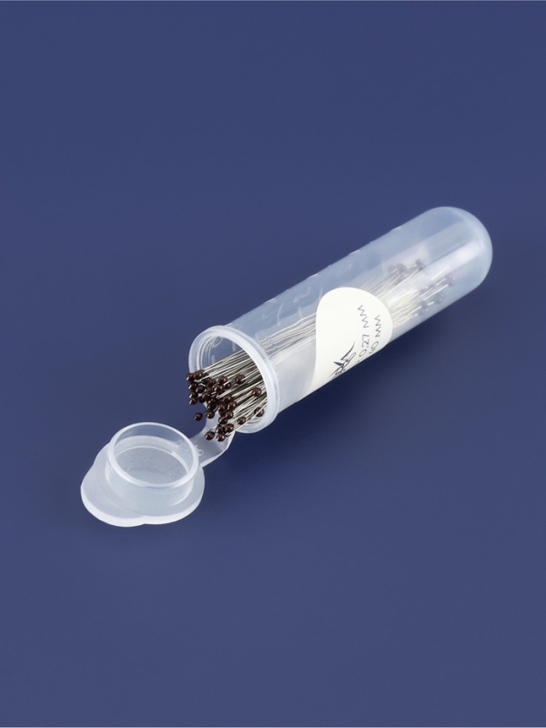 Булавка портновская сталь №00 4см S0,27мм(наб 50шт цена за наб) черн. головка TR Булавка портновская сталь №00 4см S0,27мм(наб 50шт цена за наб) черн. головка TR