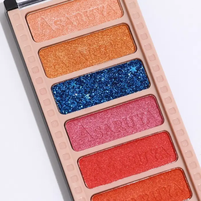 Палетка теней для век с шиммером 10 цветов Палетка теней для век с шиммером 10 цветов
