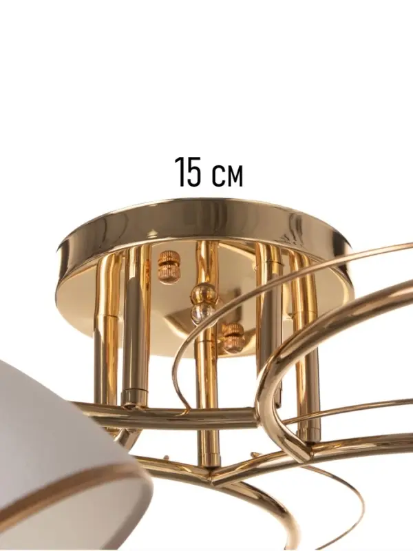 Люстра потолочная BayerLux &laquo;Андер&raquo;, 5хЕ27, 40 Вт, золото, 44&times;44&times;24 см