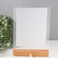 Фоторамка дерево 15х20 см "Синие цветы на белом" 2х15,5х22 см