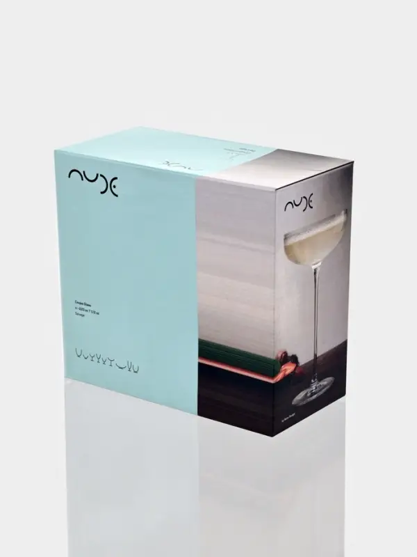 Набор бокалов Nude Savage, 220 мл, размер одного бокала 10.5&times;20 см, набор 2 шт., стекло, прозрачные