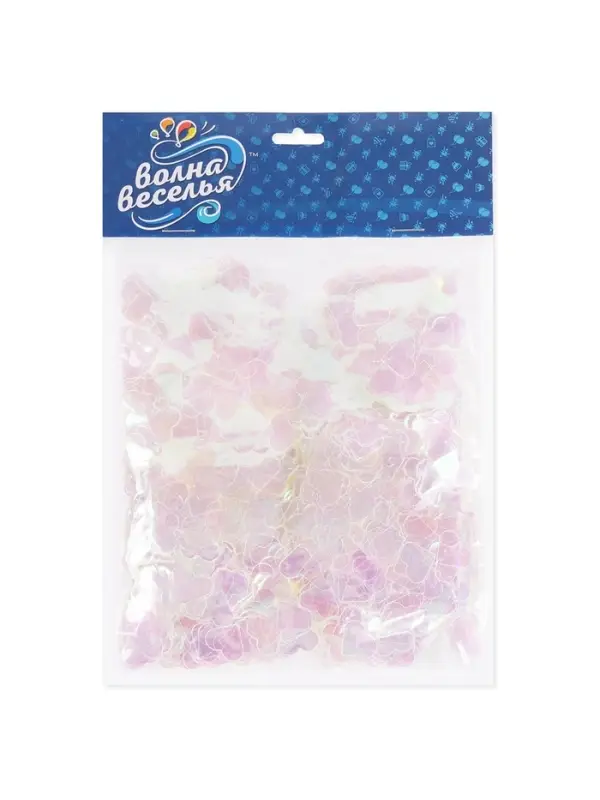 Конфетти «Сердце» перламутровый, хамелеон, 1.5 см, 50 г