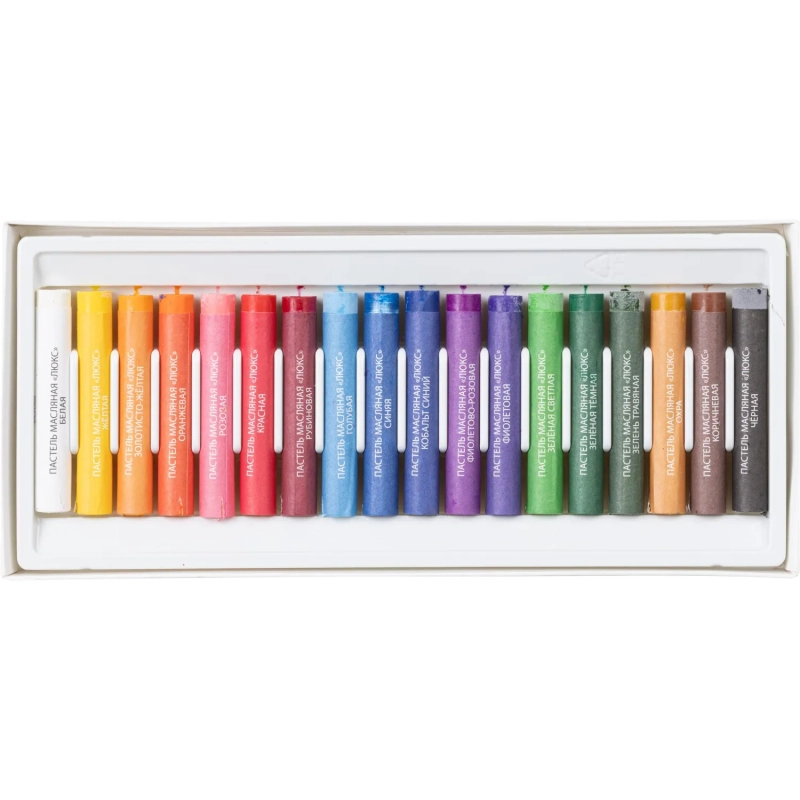 Пастель масляная Люкс 18 цв (круглая) 30С 1937-08 набор