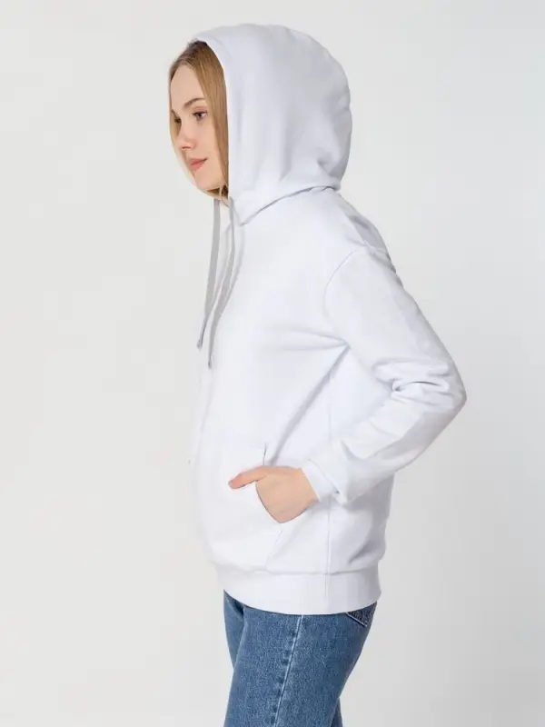 Толстовка с капюшоном Unit Kirenga Heavy белая, размер XS Толстовка с капюшоном Unit Kirenga Heavy белая, размер XS