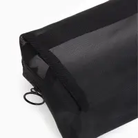 Косметичка Classic, полупрозрачная, на молнии, чёрная