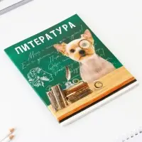 Тетрадь в линейку, предметная, 48 л., на скрепке, А5 &laquo;МИЛЫЕ ПИТОМЦЫ. Литература&raquo;