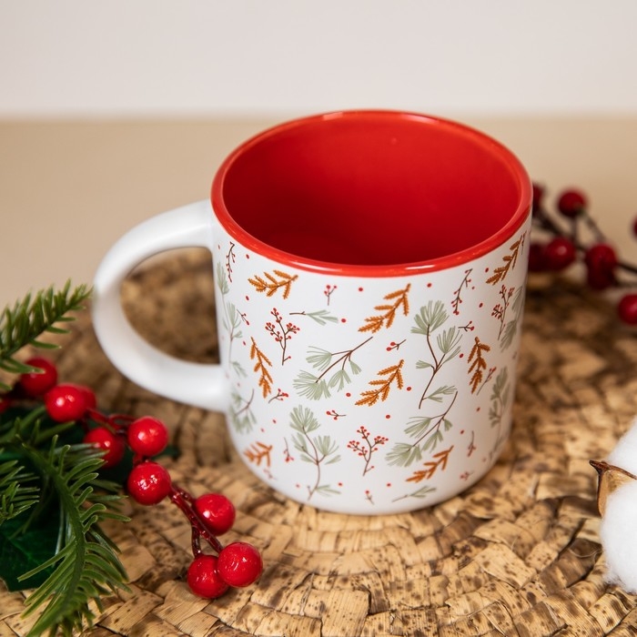 Кружка керамическая новогодняя Дорого внимание &laquo;Лесная сказка&raquo;, 380 мл