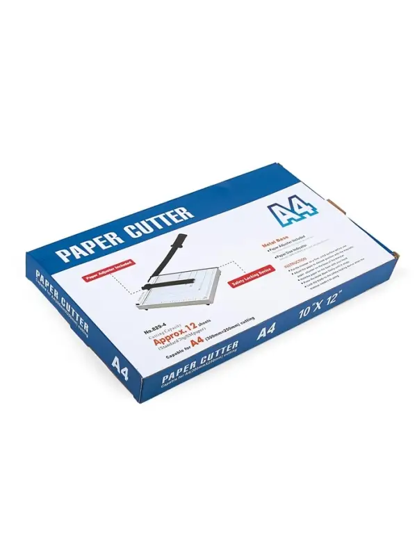 Сабельный резак для бумаги A4, до 10 листов, металлическая основа, длина реза 320 мм