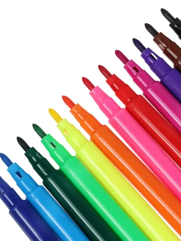 Фломастеры 12 цветов Calligrata &laquo;Принцесса&raquo;, невентилируемый колпачок