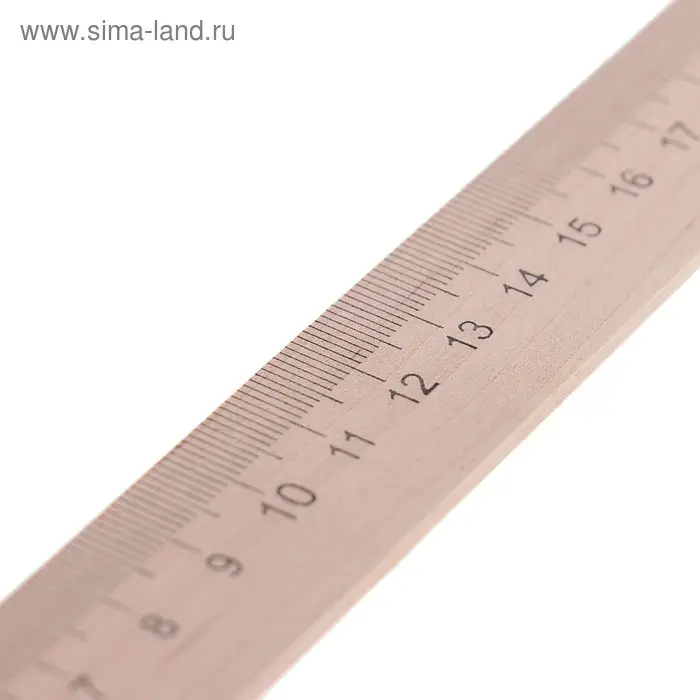 Линейка деревянная ЛМП 200 Calligrata, 20 см
