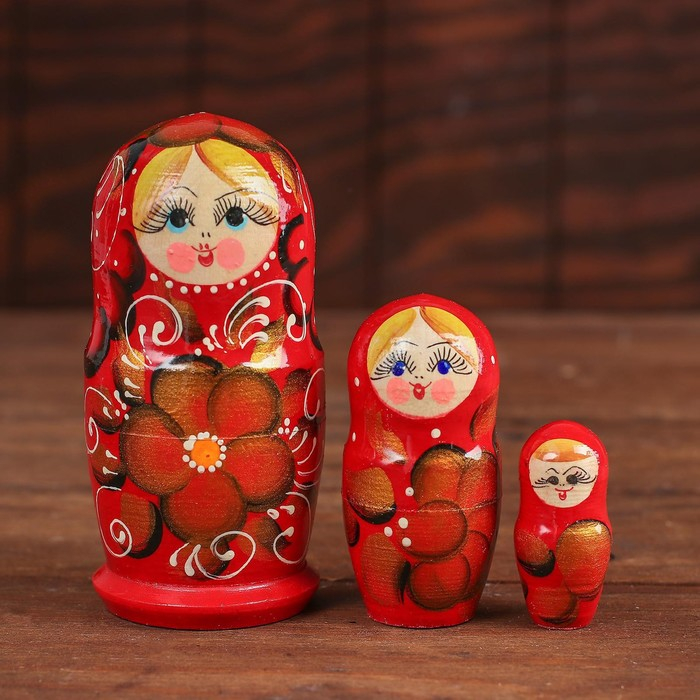 Матрёшка 3 в 1, расписная, МИКС Матрёшка 3 в 1, расписная, МИКС