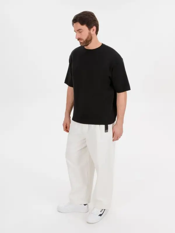 Джемпер с коротким рукавом Siluetti Volumica, черный, размер XS/S Джемпер с коротким рукавом Siluetti Volumica, черный, размер XS/S