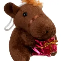 Мягкая игрушка "Лошадка с подарком", 7 см МИКС Мягкая игрушка "Лошадка с подарком", 7 см МИКС