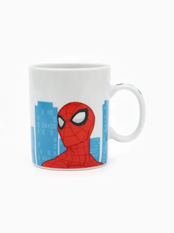 Набор посуды керамической детской, 3 предмета: кружка 200 мл, тарелка 19 см, салатник 250 мл, &laquo;Ты - супергерой&raquo;