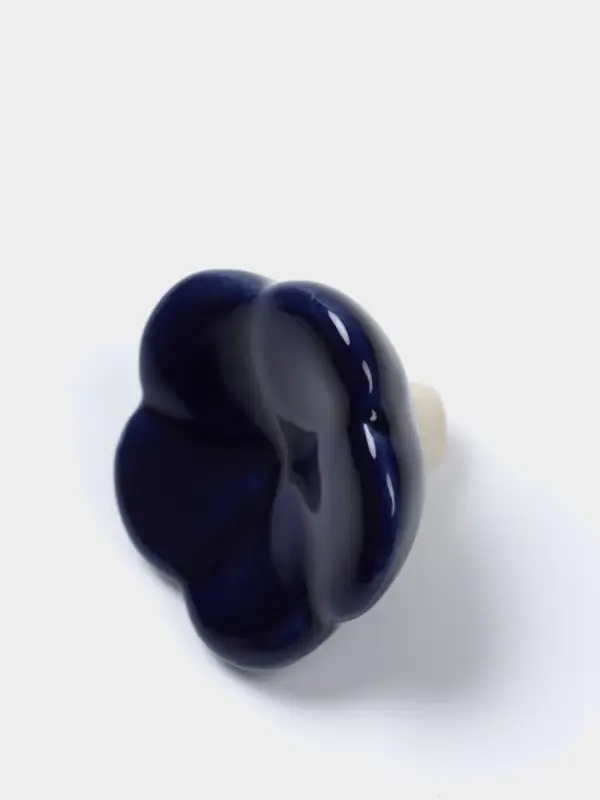 Сосуд для масла &laquo;Антика&raquo;, 5&times;5&times;12 см, керамика, синий