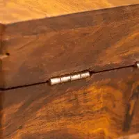 Шкатулка "Пентакль" 10х10х6 см, дерево шишам