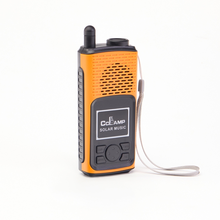 Фонарь аккумуляторный, 1500 мАч, радио, колонка, с солнечной батареей, оранжевый Фонарь аккумуляторный, 1500 мАч, радио, колонка, с солнечной батареей, оранжевый
