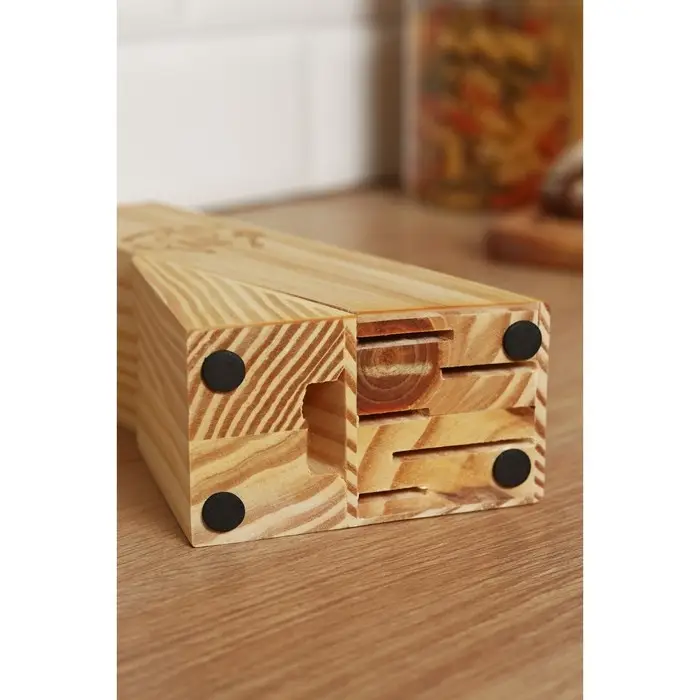 Подставка для ножей "Cooking time", 11х6х20 см