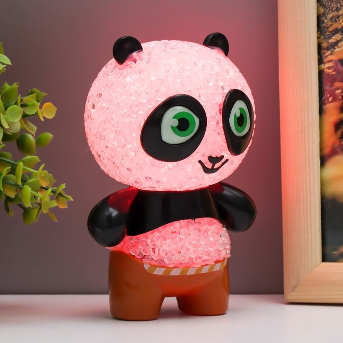 Ночник Ночник "Панда" LED RGB от батареек 3хLR44 7х7х11см RISALUX