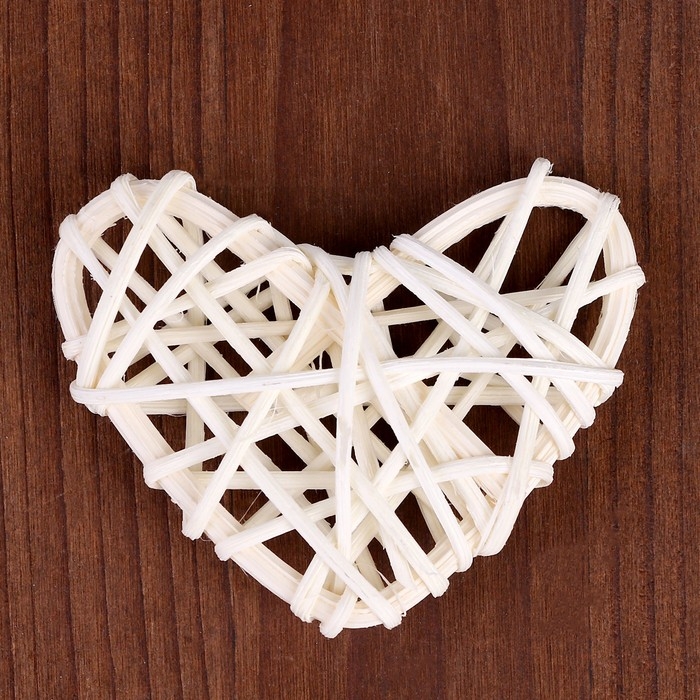 Декор для творчества из лозы «Сердце» набор 3 шт., размер 1 шт. — 6,5 × 6 см, цвет натуральный Декор для творчества из лозы «Сердце» набор 3 шт., размер 1 шт. — 6,5 × 6 см, цвет натуральный