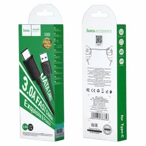 Кабель USB на Type-C 1M 3A X88 HOCO черный