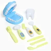 Игровой набор стоматолога, Синий трактор, в сумочке