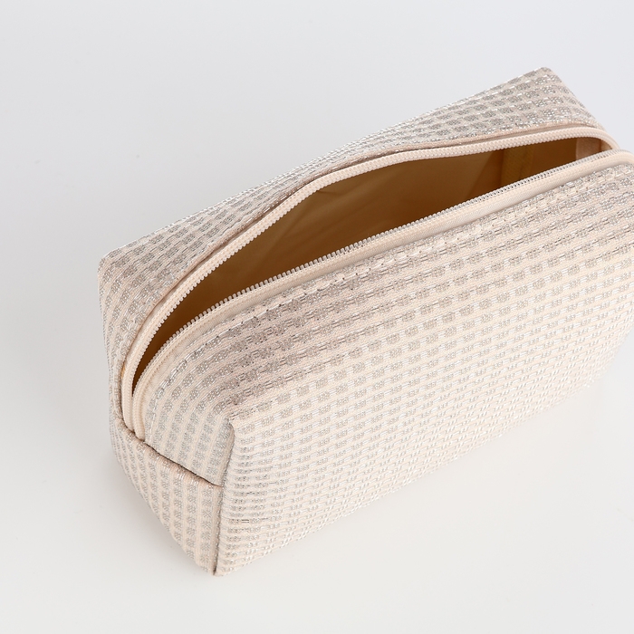 Косметичка на молнии, цвет бежевый Косметичка на молнии, цвет бежевый