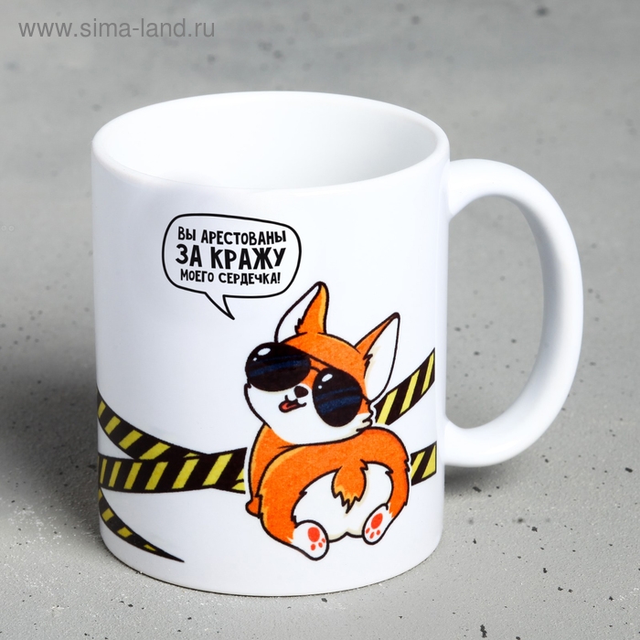 Кружка &laquo;Кружка охраняется офицером Пупсиком&raquo;, 300 мл