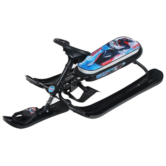 Снегокат «Ника-кросс Гонки», СНК, цвет чёрный Снегокат «Ника-кросс Гонки», СНК, цвет чёрный