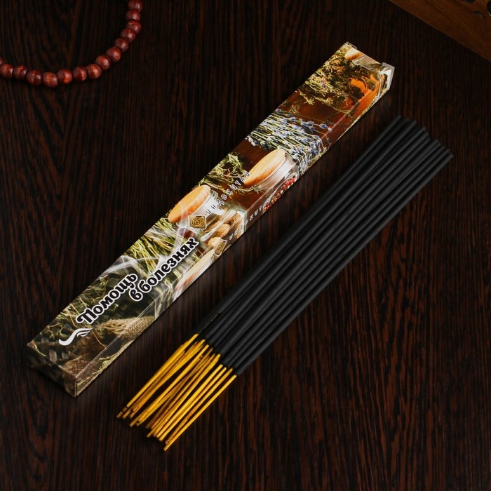 Благовония Благовония "Расслабление Помощь в болезнях", 20 палочек в упаковке