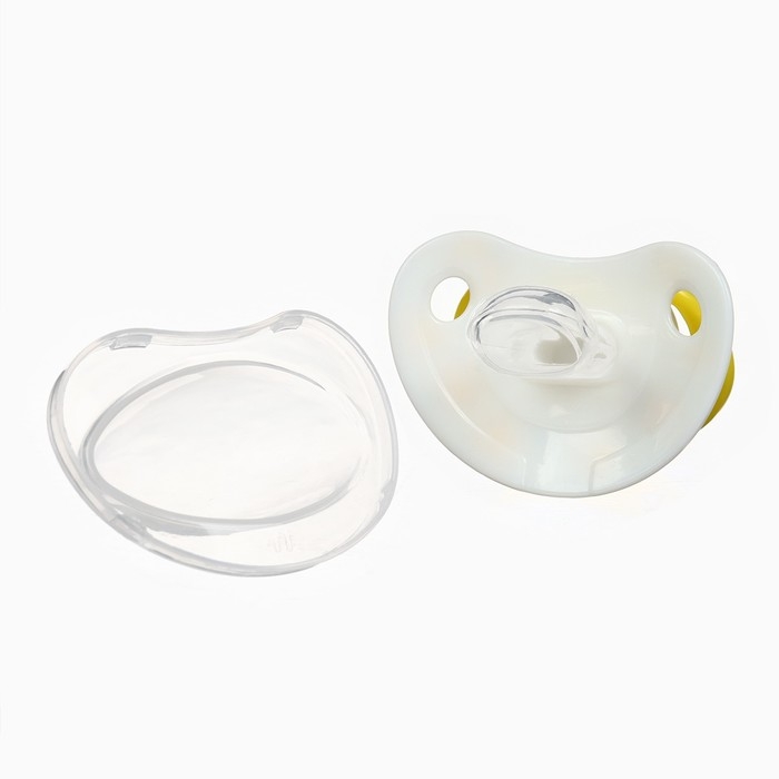 Соска - пустышка ортодонтическая «Цветы», +6 мес., цвет желтый Соска - пустышка ортодонтическая «Цветы», +6 мес., цвет желтый