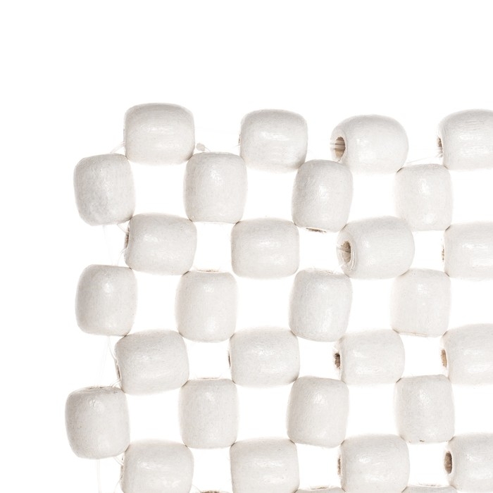 Накидка-массажер на сиденье 42х42 см, дерево, белый Накидка-массажер на сиденье 42х42 см, дерево, белый