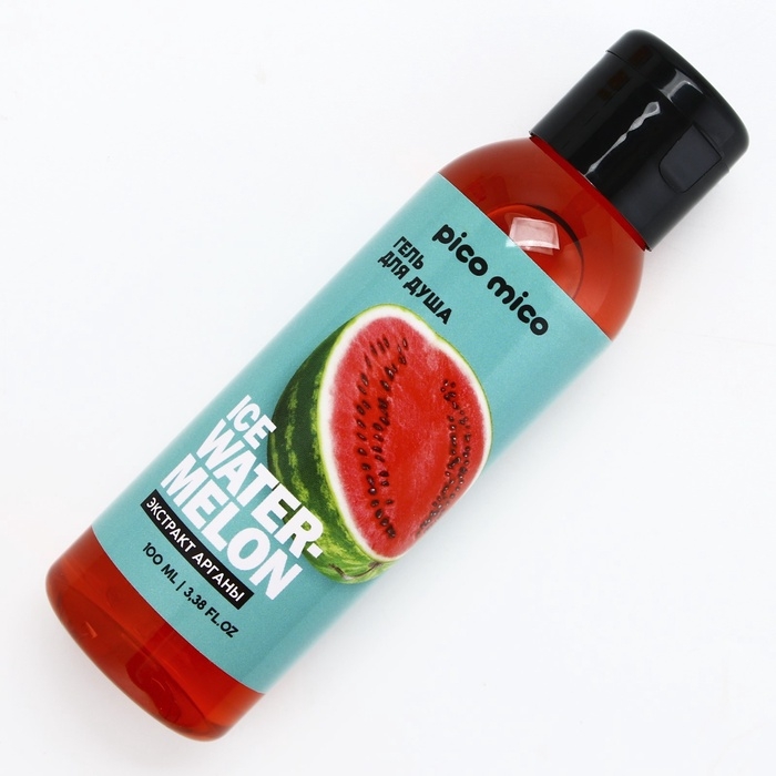 Гель для душа с экстрактом арганы Ice watermelon, 100 мл, аромат арбуза, PICO MICO Гель для душа с экстрактом арганы Ice watermelon, 100 мл, аромат арбуза, PICO MICO