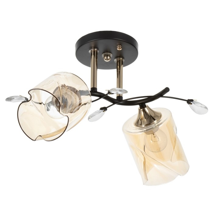 Люстра Люстра "Бруни" 2хЕ27 40Вт черный 42х25х23см BayerLux