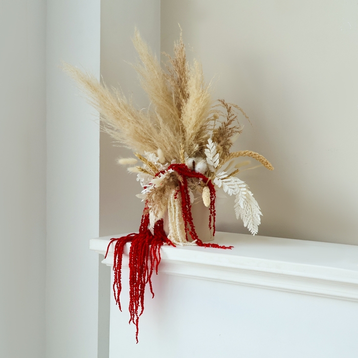 Сухие цветы амаранта, 100 г, размер листа: от 50 до 60 см, цвет красный Сухие цветы амаранта, 100 г, размер листа: от 50 до 60 см, цвет красный