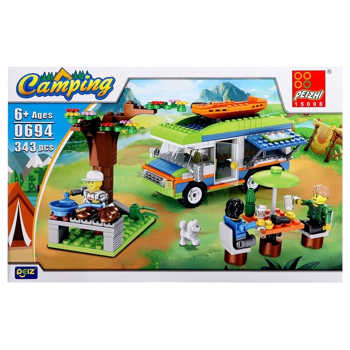 Конструктор На природе &laquo;Дом на колёсах&raquo;, 343 детали