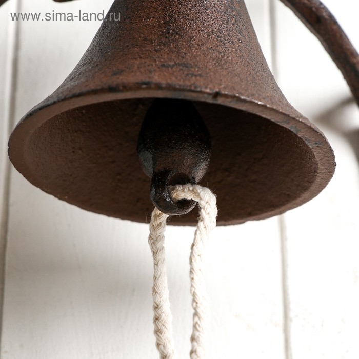 Колокол сувенирный чугун  Колокол сувенирный чугун "Птички на ветке" 16,5х24х11 см