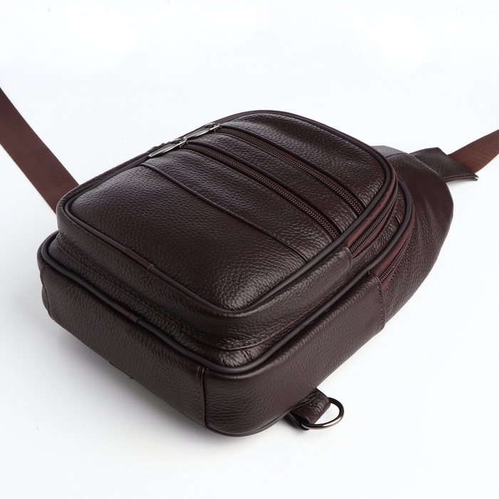 Сумка-слинг мужская, цвет коричневый Сумка-слинг мужская, цвет коричневый
