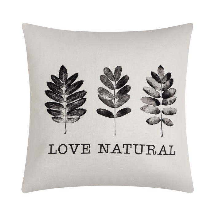 Наволочка декоративная Этель Natural print (вид 1), 40 х 40 см, 100% хлопок Наволочка декоративная Этель Natural print (вид 1), 40 х 40 см, 100% хлопок