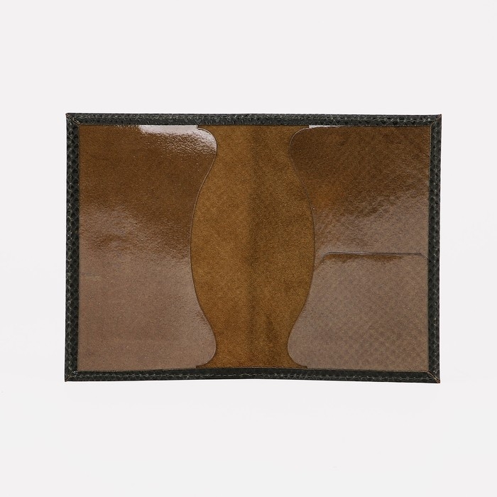 Обложка для паспорта, цвет оливковый Обложка для паспорта, цвет оливковый