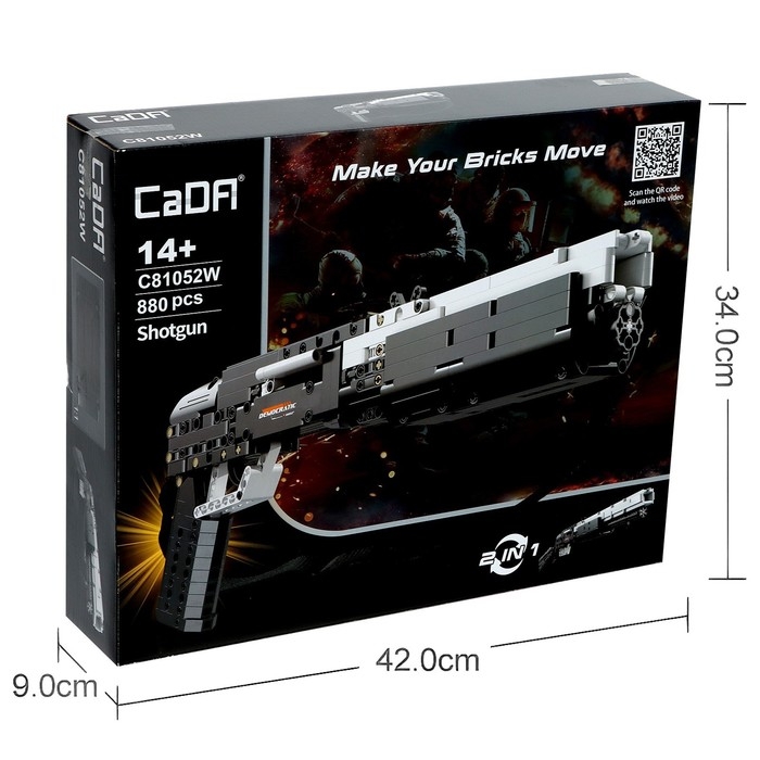 Конструктор «Техно. Дробовик», 2 варианта сборки, 880 деталей Конструктор «Техно. Дробовик», 2 варианта сборки, 880 деталей