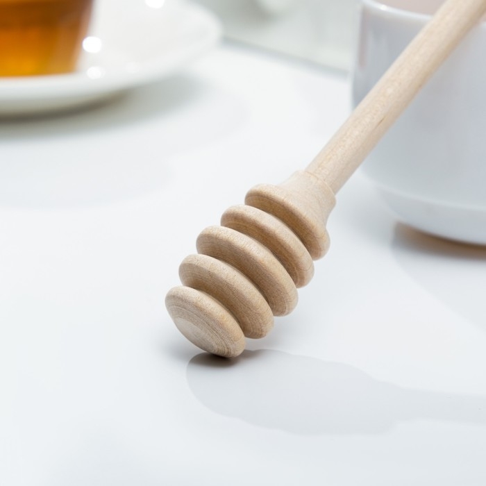 Ложечка для меда из алтайской березы 12,5 см Ложечка для меда из алтайской березы 12,5 см