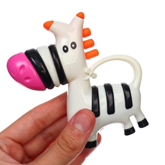 Набор погремушек - прорезывателей «Зебра и Эскимо», 2 шт, Крошка Набор погремушек - прорезывателей «Зебра и Эскимо», 2 шт, Крошка