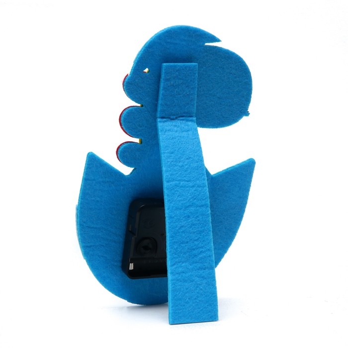 Часы настольные DIY Часы настольные DIY "Динозавр из фетра" детские, набор для творчества, 23 х 21 см, АА