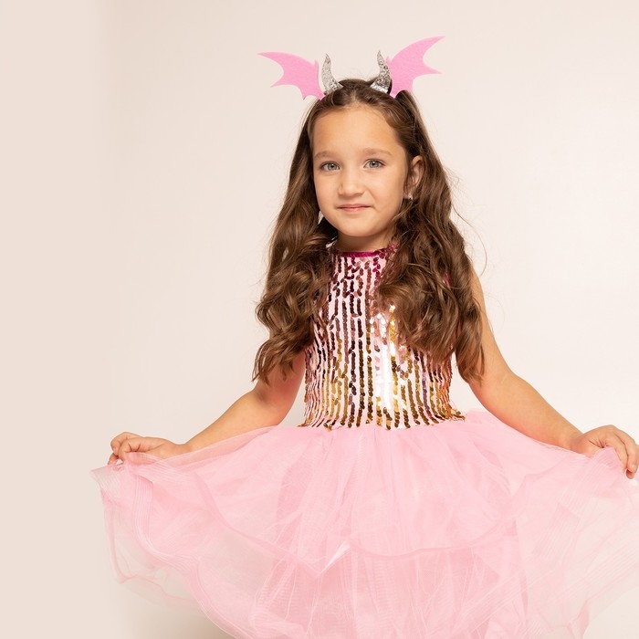 Карнавальный набор «Дракончик»: розовое платье, ободок Карнавальный набор «Дракончик»: розовое платье, ободок