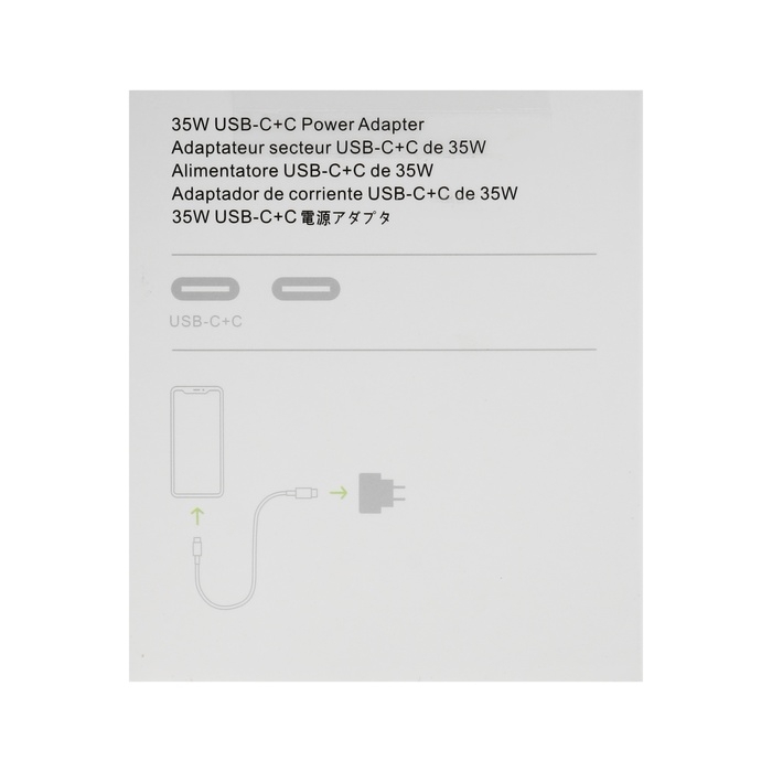 Сетевое зарядное устройство GQ-6, 2 Type-C, 3 А, 35 Вт, белое Сетевое зарядное устройство GQ-6, 2 Type-C, 3 А, 35 Вт, белое