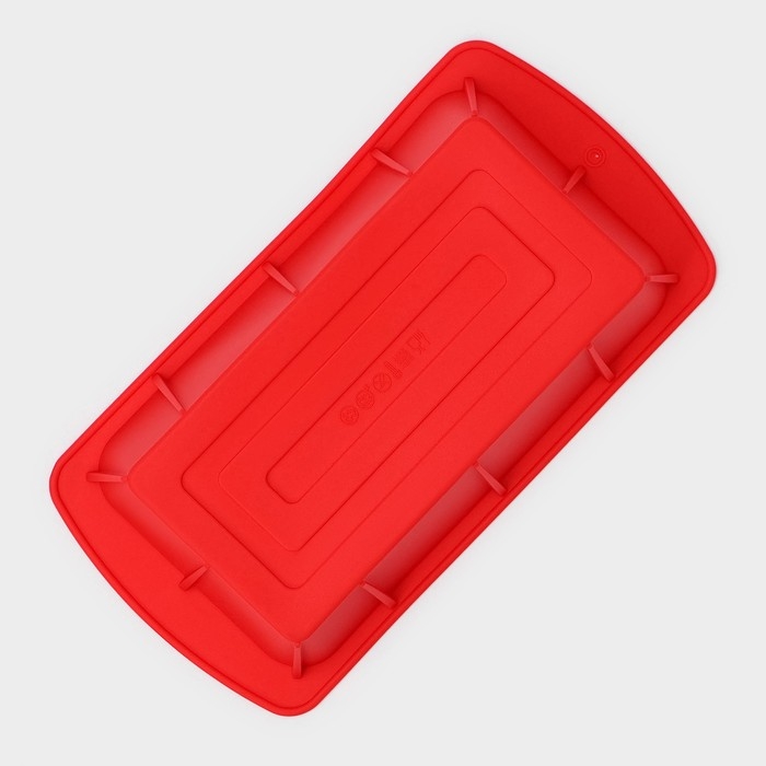 Форма для выпечки Доляна «Хлеб», силикон, 25,5×13×5 см, внут.размер 20,5×11 см, цвет красный Форма для выпечки Доляна «Хлеб», силикон, 25,5×13×5 см, внут.размер 20,5×11 см, цвет красный